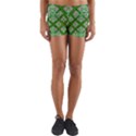 Symmetry Digital Art Pattern Green Yoga Shorts View1