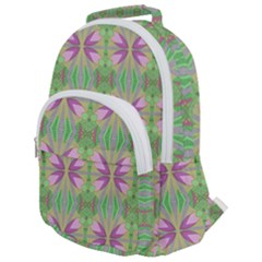 Seamless Wallpaper Pattern Ornament Pattern Art Rounded Multi Pocket Backpack