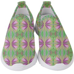 Seamless Wallpaper Pattern Ornament Pattern Art Kids  Slip On Sneakers by Pakrebo