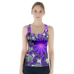 Fractal Rendering Digital Art Racer Back Sports Top by Pakrebo