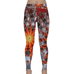 Fractal Rendering Spiral Twist Art Classic Yoga Leggings by Pakrebo