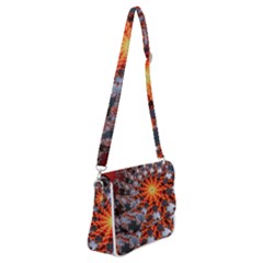 Fractal Rendering Spiral Twist Art Shoulder Bag With Back Zipper by Pakrebo