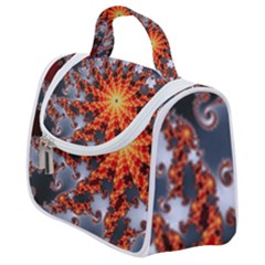 Fractal Rendering Spiral Twist Art Satchel Handbag by Pakrebo