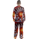 Fractal Rendering Spiral Twist Art Men s Satin Pajamas Long Pants Set View2