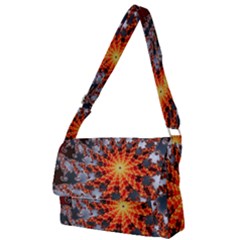 Fractal Rendering Spiral Twist Art Full Print Messenger Bag by Pakrebo