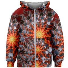 Fractal Rendering Spiral Twist Art Kids  Zipper Hoodie Without Drawstring by Pakrebo