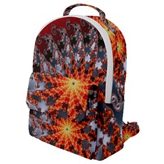 Fractal Rendering Spiral Twist Art Flap Pocket Backpack (small) by Pakrebo