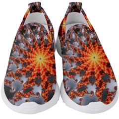 Fractal Rendering Spiral Twist Art Kids  Slip On Sneakers by Pakrebo