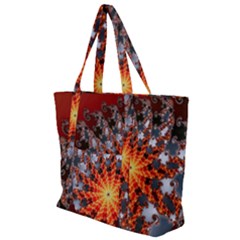 Fractal Rendering Spiral Twist Art Zip Up Canvas Bag by Pakrebo