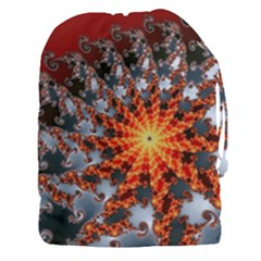 Fractal Rendering Spiral Twist Art Drawstring Pouch (xxxl) by Pakrebo