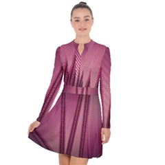 Background Pink Pattern Long Sleeve Panel Dress by Pakrebo