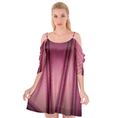 Background Pink Pattern Cutout Spaghetti Strap Chiffon Dress by Pakrebo