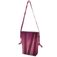 Background Pink Pattern Folding Shoulder Bag