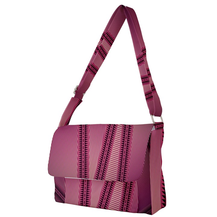 Background Pink Pattern Full Print Messenger Bag