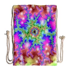 Fractals Abstraction Space Drawstring Bag (large) by Pakrebo