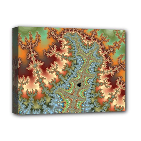 Fractal Rendering Pattern Abstract Deluxe Canvas 16  X 12  (stretched)  by Pakrebo