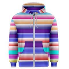 Cotton Candy Stripes Men s Zipper Hoodie