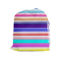 Cotton Candy Stripes Drawstring Pouch (xl)