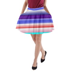 Cotton Candy Stripes A-line Pocket Skirt