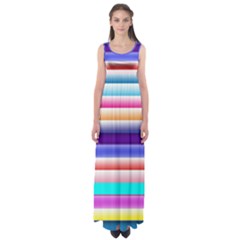 Cotton Candy Stripes Empire Waist Maxi Dress by bloomingvinedesign