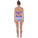 Cotton Candy Stripes Tie Back One Piece Swimsuit View2