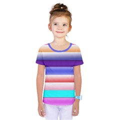 Cotton Candy Stripes Kids  One Piece Tee