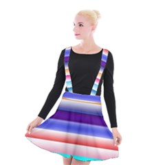 Cotton Candy Stripes Suspender Skater Skirt