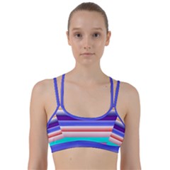 Cotton Candy Stripes Line Them Up Sports Bra