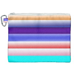 Cotton Candy Stripes Canvas Cosmetic Bag (xxl)