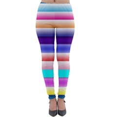 Cotton Candy Stripes Lightweight Velour Leggings