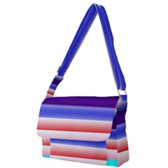 Cotton Candy Stripes Full Print Messenger Bag