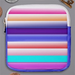 Cotton Candy Stripes Mini Square Pouch