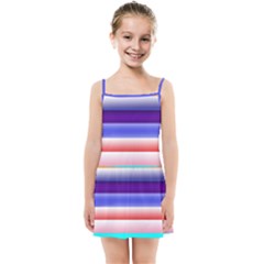 Cotton Candy Stripes Kids  Summer Sun Dress