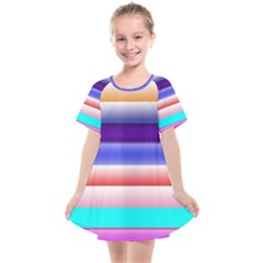 Cotton Candy Stripes Kids  Smock Dress