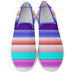 Cotton Candy Stripes Men s Slip On Sneakers