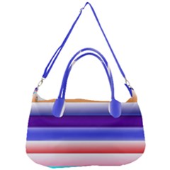 Cotton Candy Stripes Removal Strap Handbag