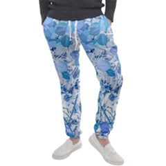 Cyan Floral Print Men s Jogger Sweatpants