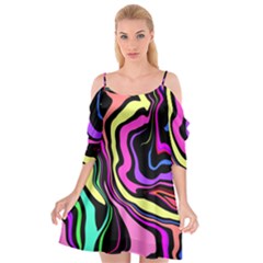 The 80s R Back Cutout Spaghetti Strap Chiffon Dress