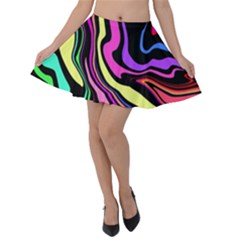 The 80s R Back Velvet Skater Skirt by designsbyamerianna