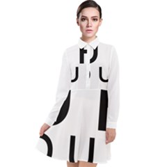 Uh Duh Long Sleeve Chiffon Shirt Dress by FattysMerch