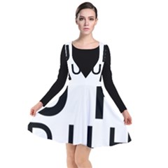 Uh Duh Plunge Pinafore Dress by FattysMerch