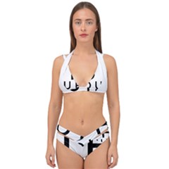 Uh Duh Double Strap Halter Bikini Set by FattysMerch