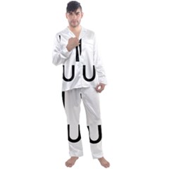 Uh Duh Men s Satin Pajamas Long Pants Set by FattysMerch