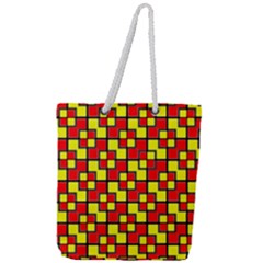 Rby-2-2 Full Print Rope Handle Tote (large) by ArtworkByPatrick