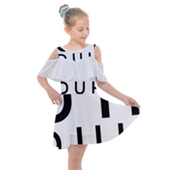 Uh Duh Kids  Shoulder Cutout Chiffon Dress