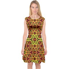 Rby-2-4 Capsleeve Midi Dress by ArtworkByPatrick