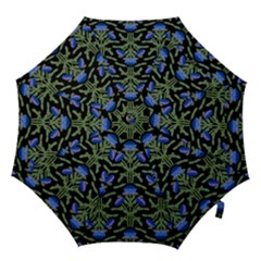 Pattern Thistle Structure Texture Hook Handle Umbrellas (large) by Pakrebo