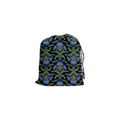 Pattern Thistle Structure Texture Drawstring Pouch (xs) by Pakrebo