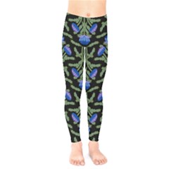 Pattern Thistle Structure Texture Kids  Legging