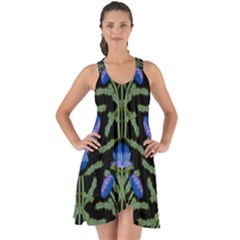 Pattern Thistle Structure Texture Show Some Back Chiffon Dress by Pakrebo